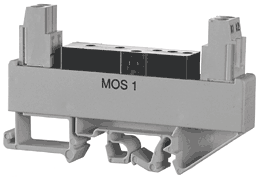 DIN-rail socket MOS 1